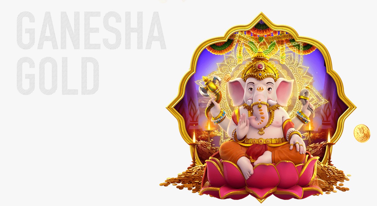 Ganesha Gold PG Soft — pantalla del slot con temática india y oro